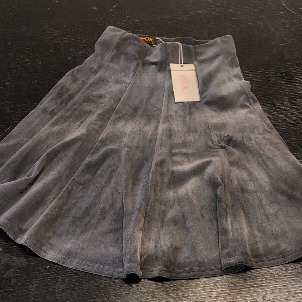 Girl's Grey Flared Skirt
